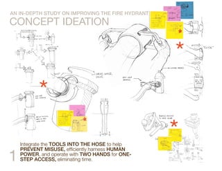 AN IN-DEPTH STUDY ON IMPROVING THE FIRE HYDRANT

CONCEPT DEVELOPMENT




1   DEVELOPING an integrated HOSE-TOOL and fire
 ...