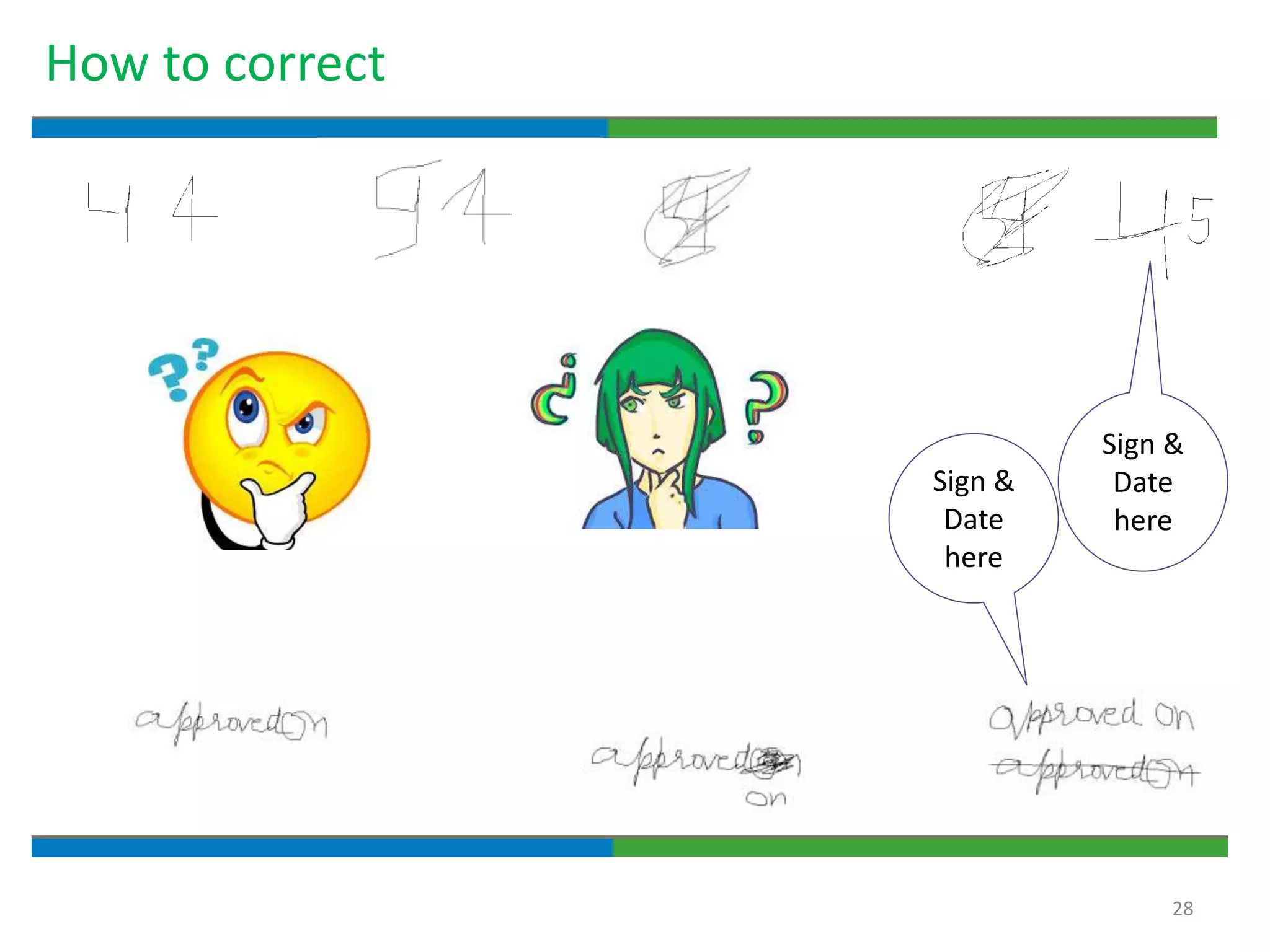 28
How to correct
Sign &
Date
here
Sign &
Date
here
 