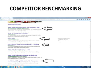 COMPETITOR BENCHMARKING
 