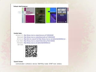 What are QR codes?<br />2D matrix code<br />International standard<br />Lots of demonstrations on YouTube, such as- http:/...