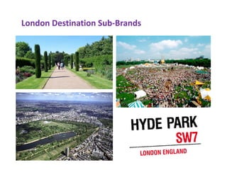 London Destination Sub‐Brands
 
