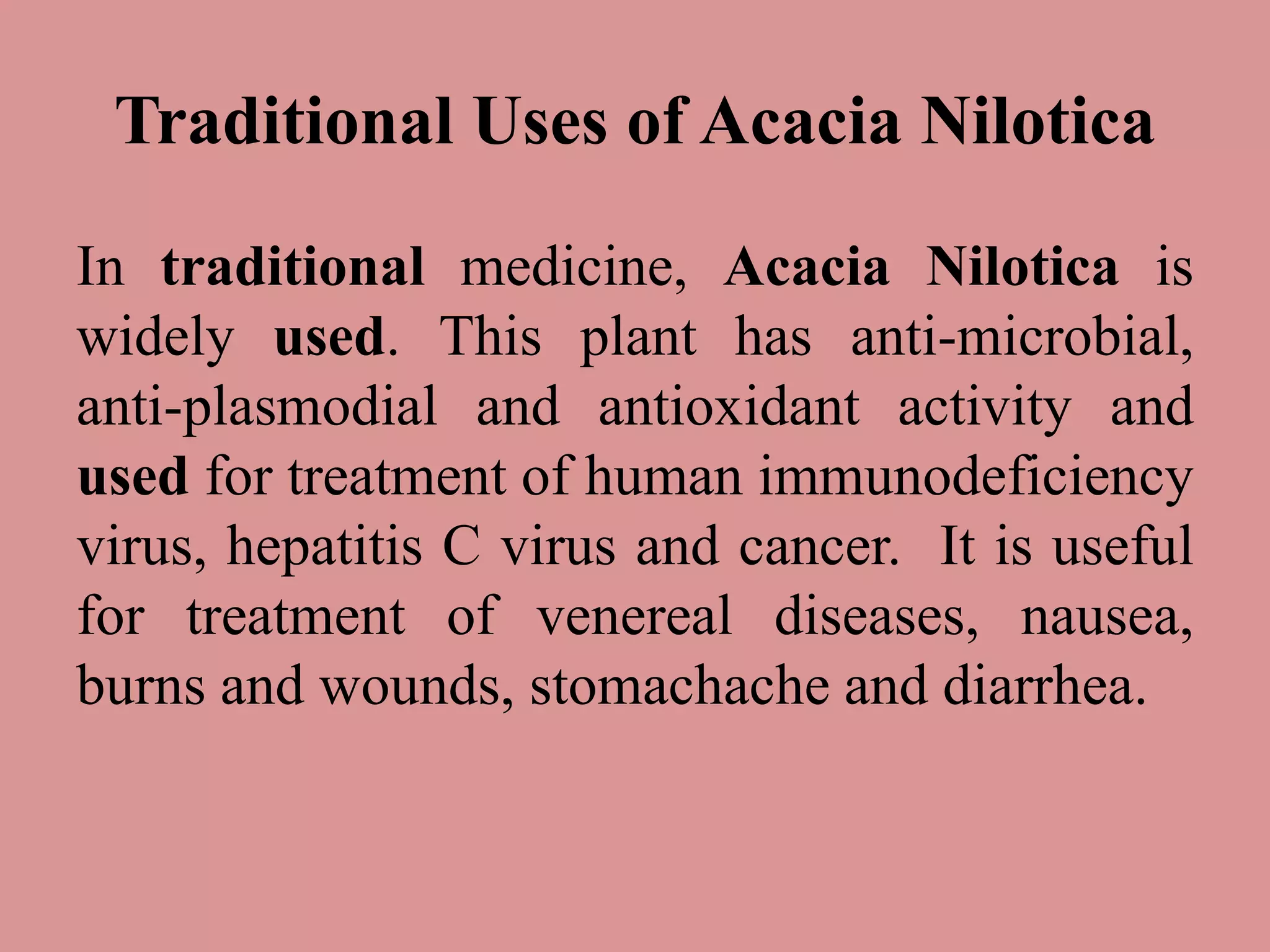Acacia nilotica seeds | PPTX
