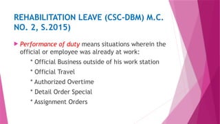 Leave Benefits for Government Employees in DepEd | PPTX