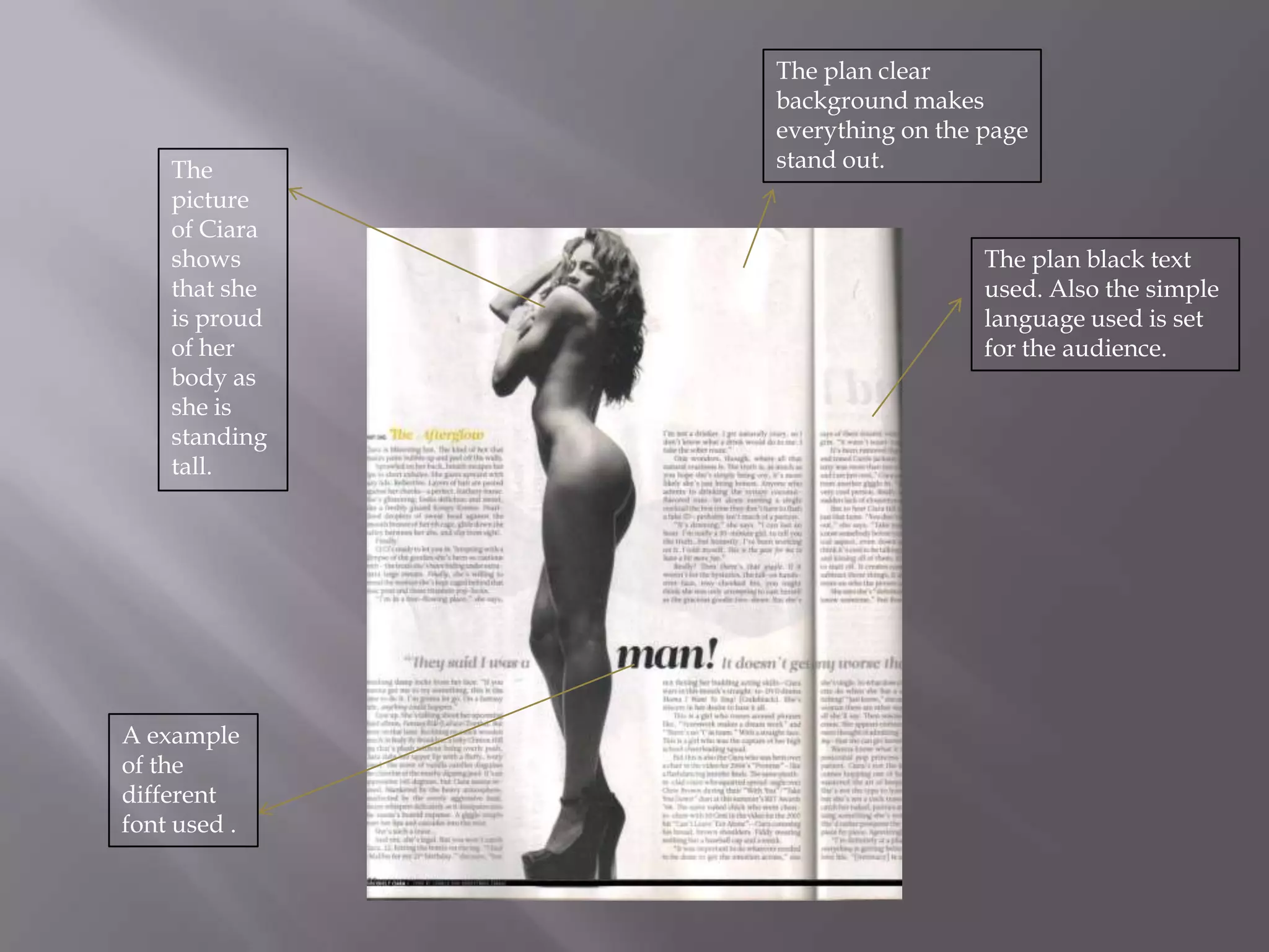 The white clear back ground is used so you can see everything clearly