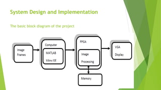 System Design and Implementation
The basic block diagram of the project
 