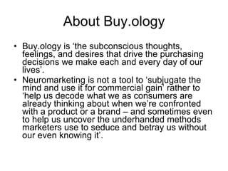 Presentation for Client Leadership - Buy.ology