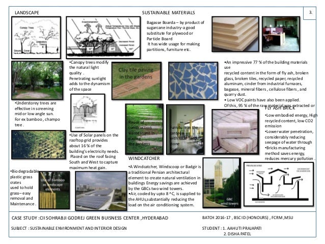 sustainable building materials case study