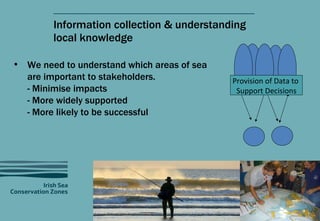 Information collection & understanding local knowledge <ul><li>We need to understand which areas of sea are important to s...