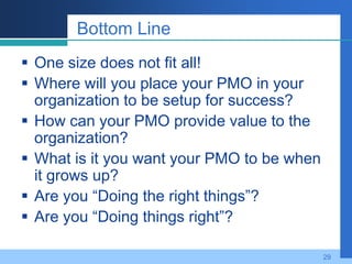 Business PMO & IT Pmo What Is The Difference