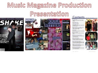 Music Magazine Production Presentation 