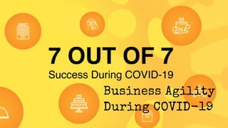 Business Agility
During COVID-19
 