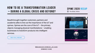 SEE FULL RECAP
SPIME 2020 RECAP
The Globe, Online
BaseN brought together customers, partners and
academia alike to line ou...