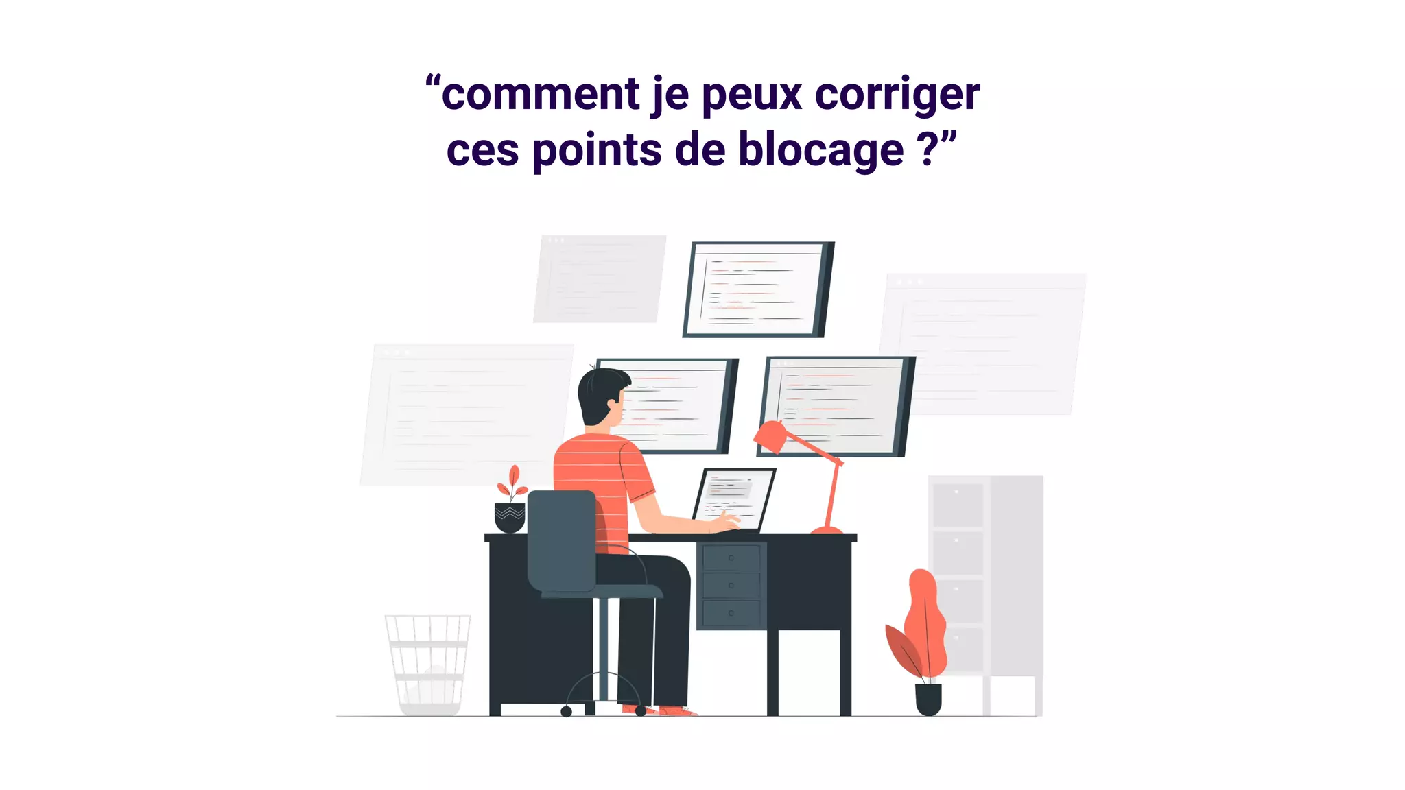 “comment je peux corriger
ces points de blocage ?”
 