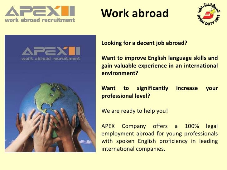 Apex Jobs Abroad DDF