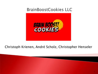 BrainBoostCookies LLC 1 Christoph Krienen, André Scholz, Christopher Henseler 