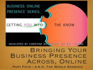 Bringing Your Business Presence Across, Online
