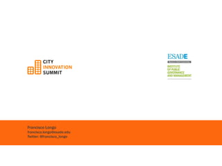 Francisco Longo 
francisco.longo@esade.edu 
Twitter: @francisco_longo 