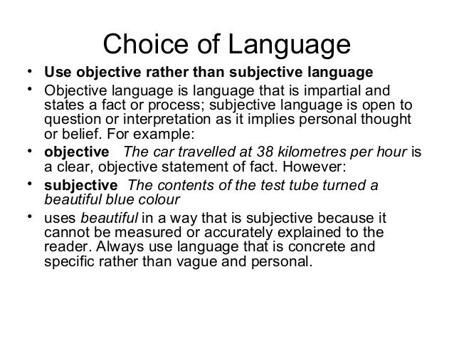 subjective and objective statements presentation from academic writing subjective and objective statements presentation from academic writing