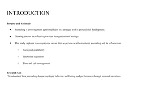From Reflection to Action: How Journaling Enhances Workplace ...