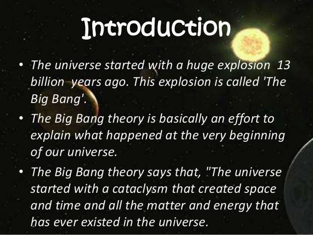 Essay on origin of universe