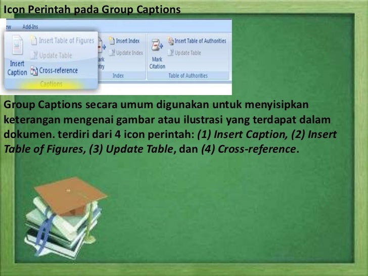 Presentation fungsi menu pada  icon