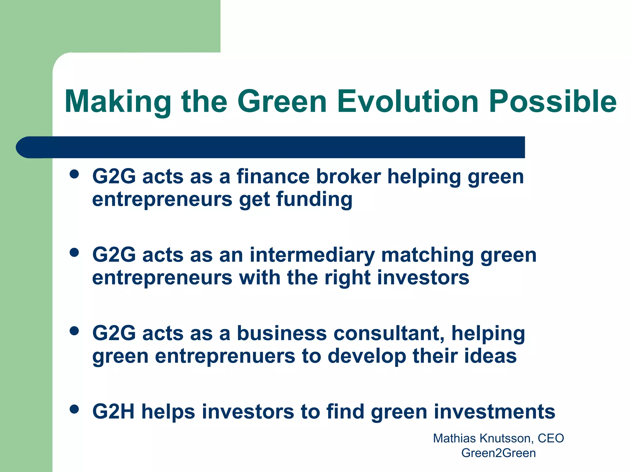 Presentation G2G | PPT