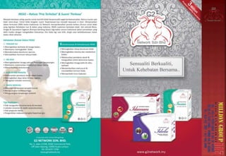 U
A B
Matching Pairing Bonus
Level Pearl Ruby Diamond
L1 20% 20% 20%
L2 10% 10% 10%
L3 10% 10%
L4 5% 10%
L5 5%
L6 5%
L7 5%
L8 5%
HINGGA KE
LEVEL 8
RM 560 X 20% =
RM 112
RM 112 + RM 112 + RM 56 + RM 224 + RM 112
= RM 616 +++
RM 560 X 10% X 2
PAIR = RM 112
RM 560 X 10% = RM 56
DIAMON
D
RM 560 X 10% X 4
PAIR = RM 224
RM 560 X 10% X 2
PAIR = RM 112
 