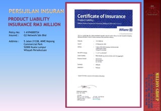 U
A B
HINGGA KE
LEVEL 10
Ranking L1 L2 L3 L4 L5 L6 L7 L8 L9 L10
Diamond 10% 10% 10% 5% 5% 5% 5% 4% 3% 3%
Ruby 10% 10% 5% 5% 5% 5%
Pearl 10% 5% 5% 5% 5%
MAINTAIN RM 199 (100PV)
PENGIRAAN :
• 100PV X 10% = RM 10 X 10
LEVEL 1 = RM 100
DIAM
OND
• 100PV X 10% = RM 10 X 17
LEVEL 2 = RM 170
• DAN SETERUSNYA SEHINGGA
LEVEL 10
 