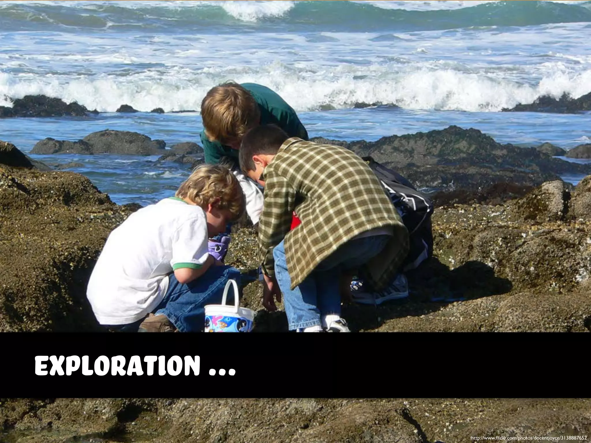 http://www.ﬂickr.com/photos/docentjoyce/3138887652
exploration ...
 
