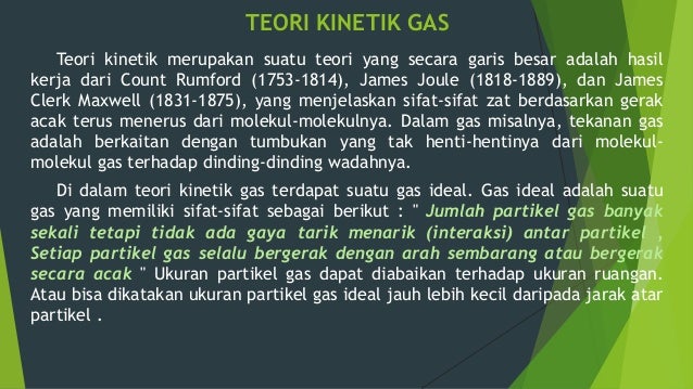 Presentation Gas Ideal Dan Teori Kinetik Gas