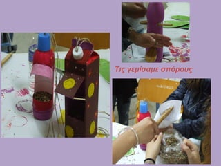 Τις γεμίσαμε σπόρους
 