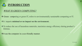 Presentation on green computing .pptx