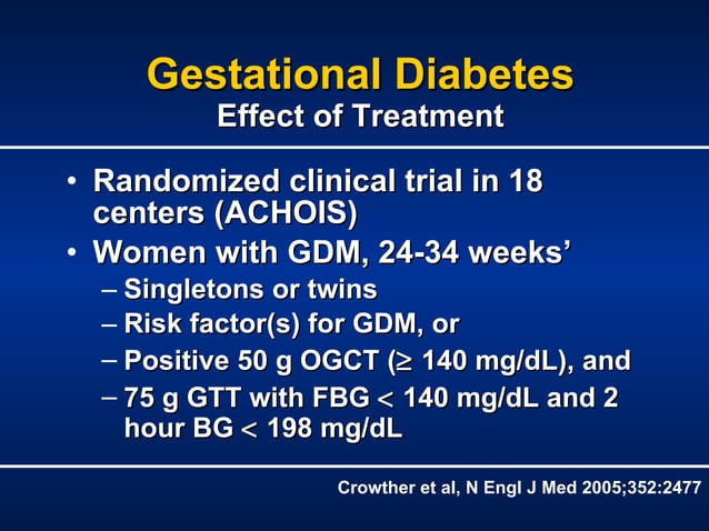 Gestational Diabetes Define Consequences Management Ppt