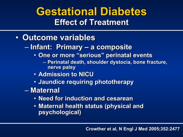 Gestational Diabetes Define Consequences Management Ppt