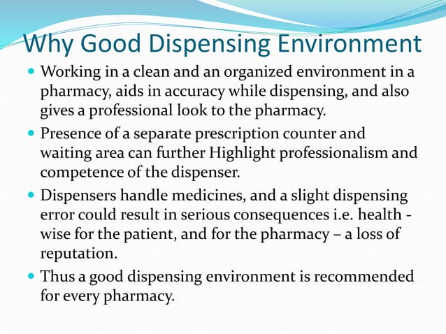 Which Of The Following Practices Of Dispensing Single Service Good Dispensing Practice- ppt