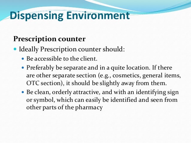 Which Of The Following Practices Of Dispensing Single Service Good Dispensing Practice- ppt
