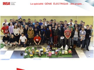 La spécialité GÉNIE ÉLECTRIQUE : des projets…
 