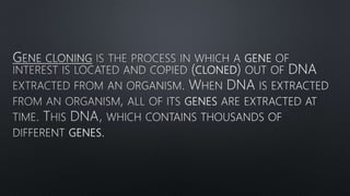 Impact of gene cloning on human welfare | PPTX
