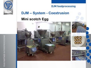 DJM – System - Coextrusion
Mini scotch Egg
 