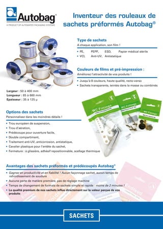 Découvrez la gamme d'ensacheuses Autobag | PDF