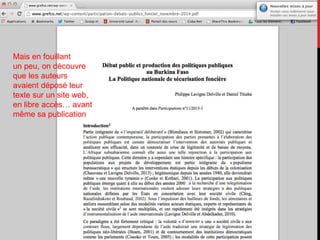 Mais en fouillant
un peu, on découvre
que les auteurs
avaient déposé leur
texte sur un site web,
en libre accès… avant
même sa publication
 