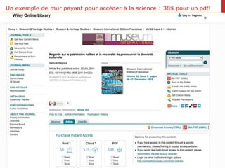 Un exemple de mur payant pour accéder à la science : 38$ pour un pdf!
 