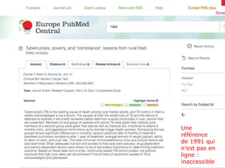 Une
référence
de 1991 qui
n’est pas en
ligne :
inaccessible
 