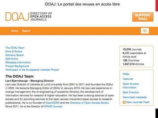 DOAJ: Le portail des revues en accès libre
 