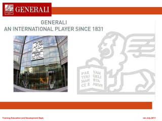 Training Education and Development Dept. ver.July 2011
 