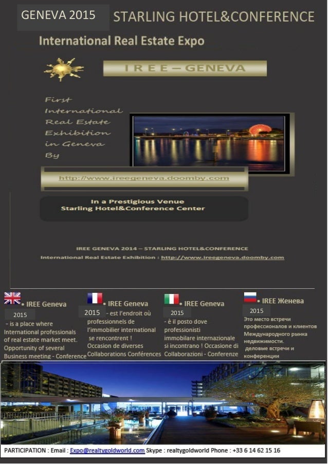 International Real Estate Expo Geneva 2015