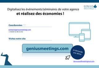 Presentation Genius Meetings - Agences