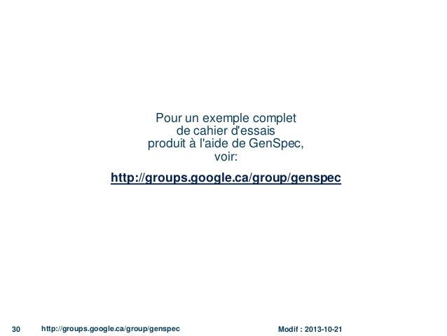 genspec gratuit