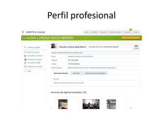 Perfil profesional
 