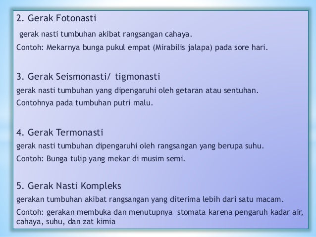 Presentation gerak tumbuhan dan hewan Presentation gerak tumbuhan dan hewan